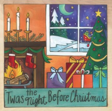 9" x 9" Silent Night Plaque